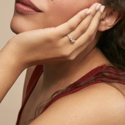 Histoire d'Or Bague Roseline Or Blanc Diamant* Bagues|Bagues Avec Pierre