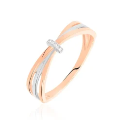 Online Histoire d'Or Bague Ruthe Or Bicolore Diamant