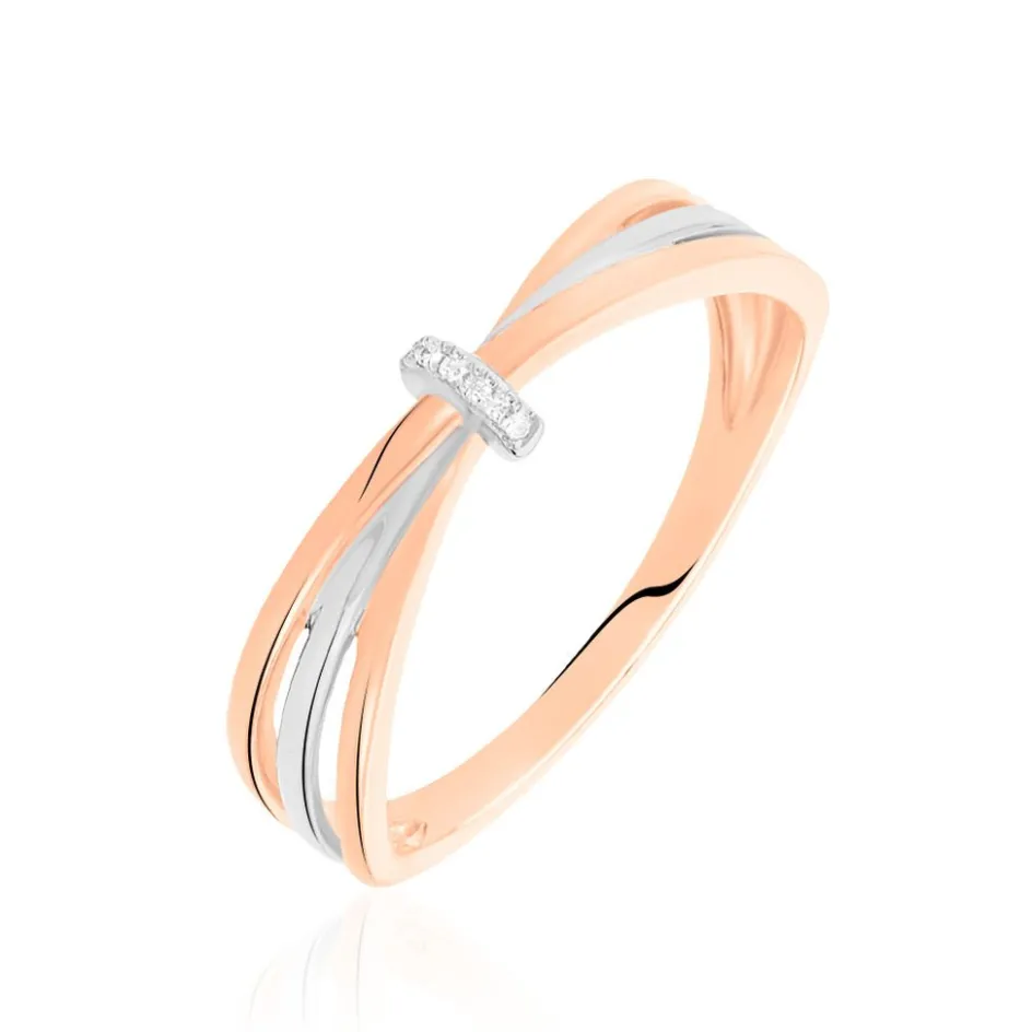 Online Histoire d'Or Bague Ruthe Or Bicolore Diamant