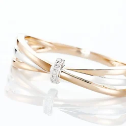 Online Histoire d'Or Bague Ruthe Or Bicolore Diamant