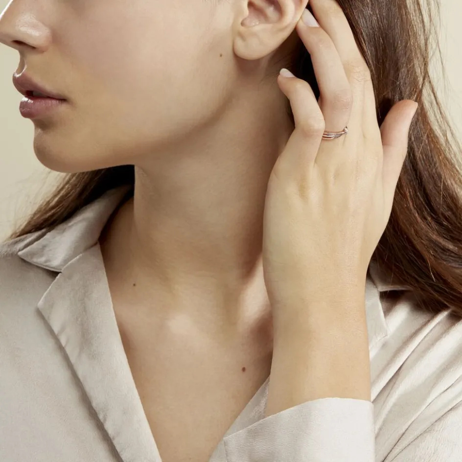 Online Histoire d'Or Bague Ruthe Or Bicolore Diamant