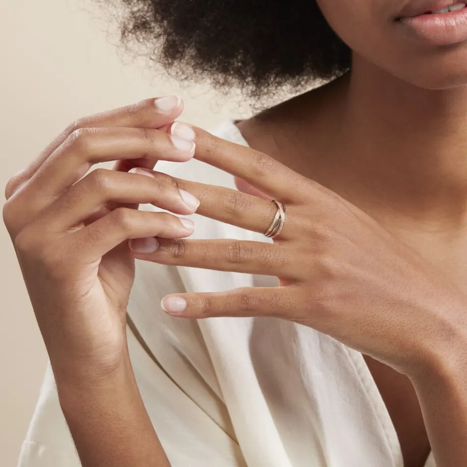 Histoire d'Or Bague Sabera Or Tricolore Diamant* Bagues|Bagues Avec Pierre