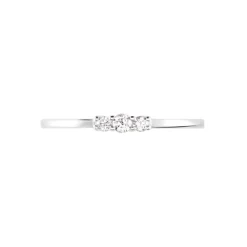 Outlet Histoire d'Or Bague Sabine Or Blanc Diamant