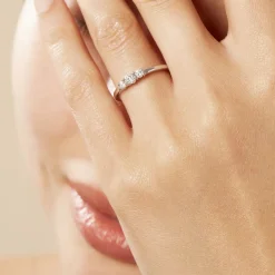 Online Histoire d'Or Bague Sabine Or Blanc Diamant