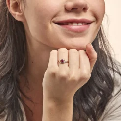 Online Histoire d'Or Bague Sagesse Or Jaune Rubis Et Diamant