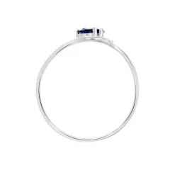 Hot Histoire d'Or Bague Sakina Or Blanc Saphir