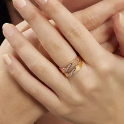 Histoire d'Or Bague Salima Or Bicolore Diamant* Bagues|Bagues Avec Pierre