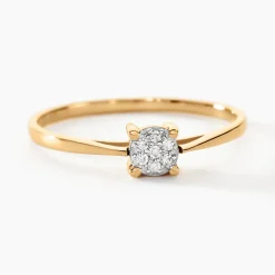 Outlet Histoire d'Or Bague Sandrine or jaune diamant