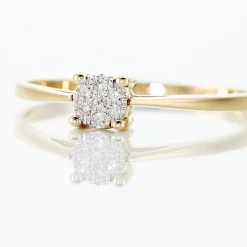 Outlet Histoire d'Or Bague Sandrine or jaune diamant