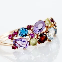 Histoire d'Or Bague Sare Or Rose Topaze Et Oxyde De Zirconium* Bagues|Bagues Avec Pierre