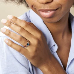 Histoire d'Or Bague Sare Or Rose Topaze Et Oxyde De Zirconium* Bagues|Bagues Avec Pierre