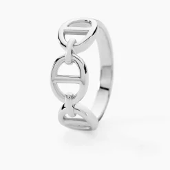 New Histoire d'Or Bague Seiorse Argent Blanc