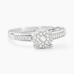 Clearance Histoire d'Or Bague Serena Or Blanc Diamant