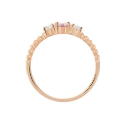 Histoire d'Or Bague Shahar Argent Rose Oxyde De Zirconium