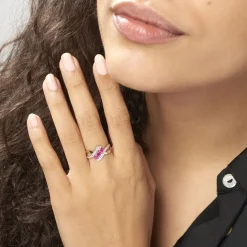 Histoire d'Or Bague Simma Or Jaune Diamant Et Rubis* Bagues|Bagues Avec Pierre