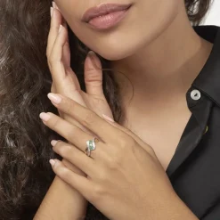 Histoire d'Or Bague Simma Or Jaune Diamant Et Emeraude* Bagues|Bagues Avec Pierre