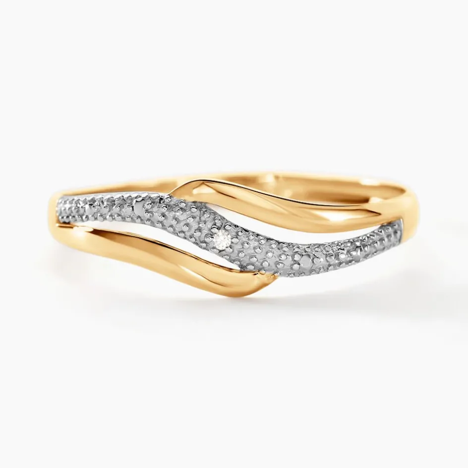 Histoire d'Or Bague Smeralda Or Bicolore Diamant* Bagues|Bagues Avec Pierre