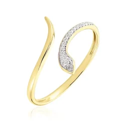 Histoire d'Or Bague Snake Or Jaune Diamant* Bagues|Bagues Avec Pierre