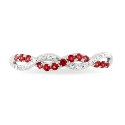 New Histoire d'Or Bague Sofia Et Diamant or blanc rubis
