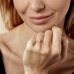 Histoire d'Or Bague Solitaire Abriel Or Blanc Oxyde De Zirconium* Bagues|Bagues Avec Pierre