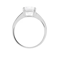 Outlet Histoire d'Or Bague Solitaire Abriel Or Blanc Oxyde De Zirconium