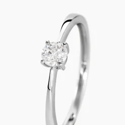 Histoire d'Or Bague Solitaire Abriel Or Blanc Oxyde De Zirconium* Bagues|Bagues Avec Pierre