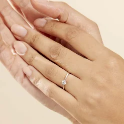 Histoire d'Or Bague Solitaire Abriel Or Blanc Oxyde De Zirconium* Bagues|Bagues Avec Pierre