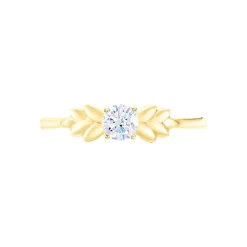 New Histoire d'Or Bague Solitaire Alexine Or Jaune Oxyde De Zirconium