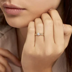 Histoire d'Or Bague Solitaire Alexine Or Jaune Oxyde De Zirconium* Bagues|Bagues Avec Pierre