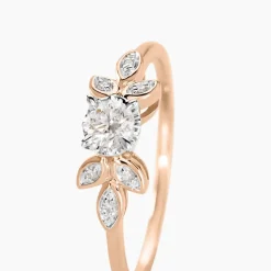 Outlet Histoire d'Or Bague Solitaire Alicea Or Rose Diamant