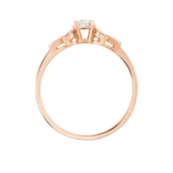 Outlet Histoire d'Or Bague Solitaire Alicea Or Rose Diamant