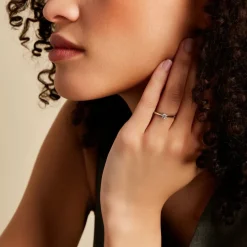 Best Histoire d'Or Bague Solitaire Aphrodite platine blanc diamant