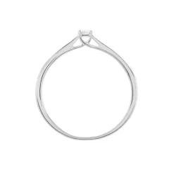 Histoire d'Or Bague Solitaire Aphrodite Or Blanc Diamant or blanc diamant blanc