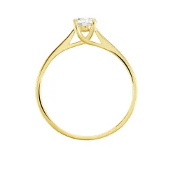 New Histoire d'Or Bague Solitaire Aphrodite Or Jaune Diamant or blanc diamant blanc
