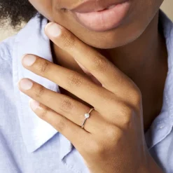 Online Histoire d'Or Bague Solitaire Aphrodite Or Blanc Diamant or blanc diamant blanc