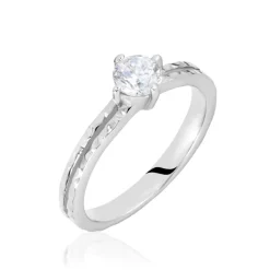 Histoire d'Or Bague Solitaire Argent Blanc Candi Oxyde De Zirconium* Bagues|Bagues Fantaisie