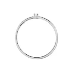Histoire d'Or Bague Solitaire Argent Blanc  1er Solitaire Oxyde De Zirconium* Bagues|Bagues Fantaisie
