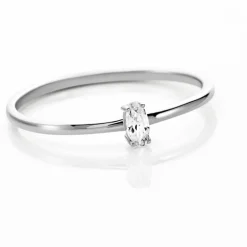 Histoire d'Or Bague Solitaire Argent Blanc  1er Solitaire Oxyde De Zirconium* Bagues|Bagues Fantaisie