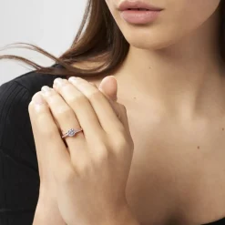 Histoire d'Or Bague Solitaire Arjuna Or Rose Oxyde De Zirconium* Bagues|Bagues Avec Pierre