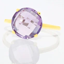 Clearance Histoire d'Or Bague Solitaire Armantia Or Jaune Amethyste