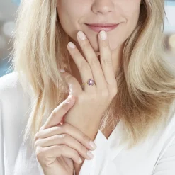 Clearance Histoire d'Or Bague Solitaire Armantia Or Jaune Amethyste