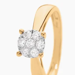New Histoire d'Or Bague Solitaire Artemis Or Jaune Diamant