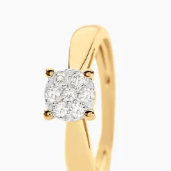 New Histoire d'Or Bague Solitaire Artemis Or Jaune Diamant