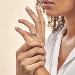 Histoire d'Or Bague Solitaire Artemis Or Blanc Diamant