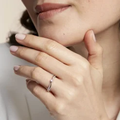 New Histoire d'Or Bague Solitaire Asia Or Blanc Diamant