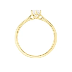 Histoire d'Or Bague Solitaire Athena or jaune diamant