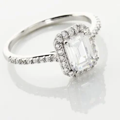 Histoire d'Or Bague Solitaire Cadmos Argent Blanc Oxyde De Zirconium* Bagues|Bagues Fantaisie