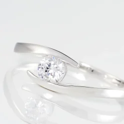 Best Histoire d'Or Bague Solitaire Camilia De Zirconium or blanc oxyde