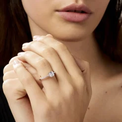 Histoire d'Or Bague Solitaire Celina Argent Blanc Oxyde De Zirconium* Bagues|Bagues Fantaisie