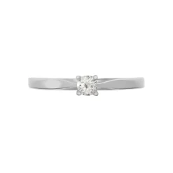 Histoire d'Or Bague Solitaire Celina Or Blanc Diamant